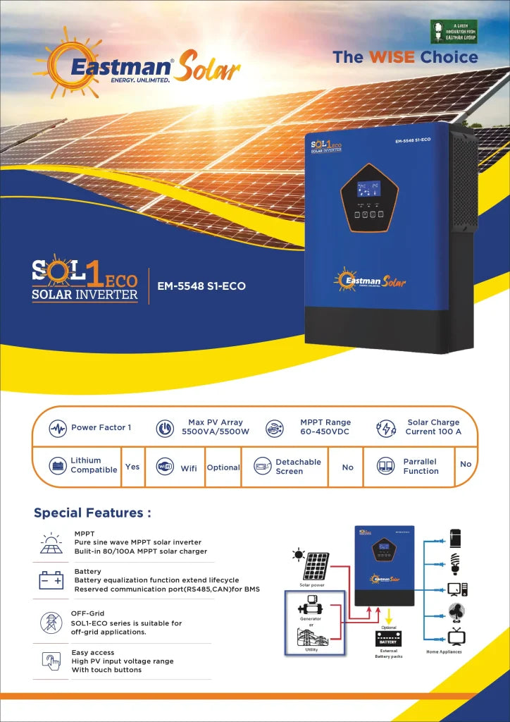 estman off grid inverter5.5 انفيرتر